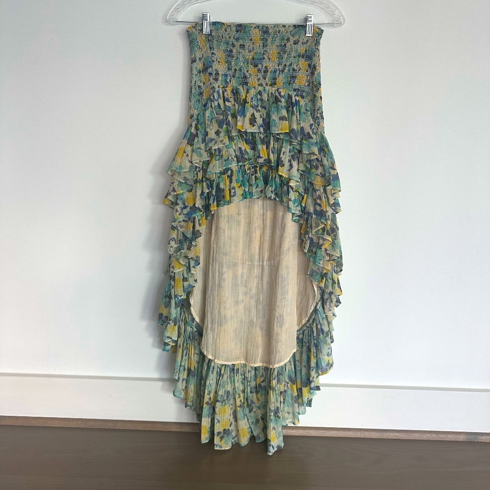 LoveShackFancy Berry Skirt in Acai Berry